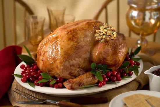 Roast Turkey with Cranberry Orange Glaze