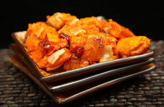 Roasted Sweet Potatoes and Cranberries