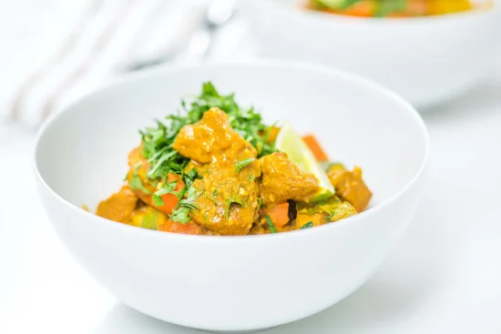 Yellow Coconut Curry with Turkey Breast