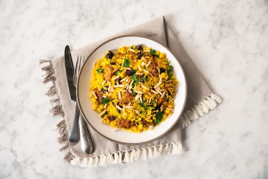 Tajine de dindon aux cerises et au curcuma à l’autocuiseur