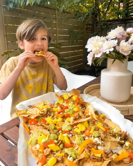 NACHOS À LA DINDE GRILLÉE