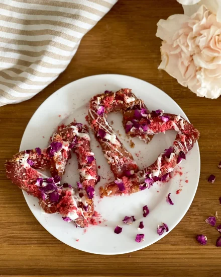 Candied Turkey Bacon Hearts