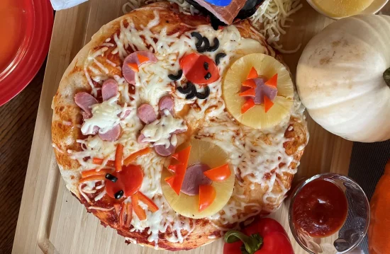 Hawaiian Halloween Pizza