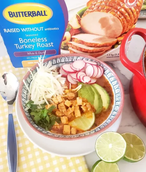 “Pozole” Inspired Turkey Soup