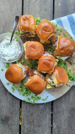 Mini-burgers de dinde Cordon Bleu