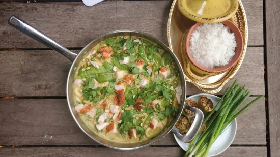 Curry vert à la dinde style thaïlandais