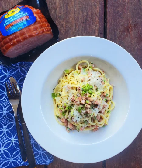 SPAGHETTI CARBONARA AU JAMBON DE DINDE BUTTERBALL